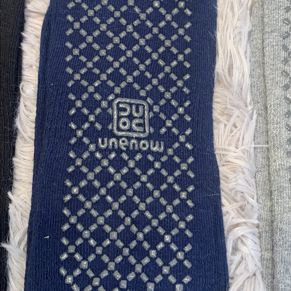 🌹unemow • Grip No-Show Socks - Black, Navy, Gray • yoga • Pilates